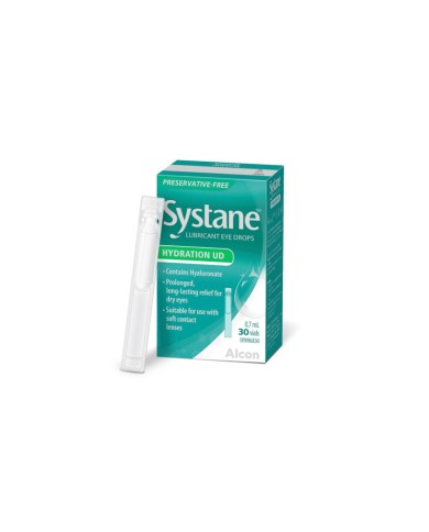 Alcon Systane Hydration UD λιπαντικές οφθαλμικές σταγόνες 30 Vials x0.7ml Alcon Systane Hydration UD λιπαντικές οφθαλμικές σταγόνες 30 Vials x0.7ml